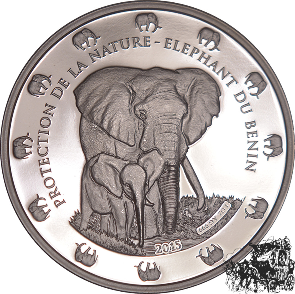 1000 France 2015 - Elefant mit Kalb 1000 France 2015 - Elefant mit Kalb