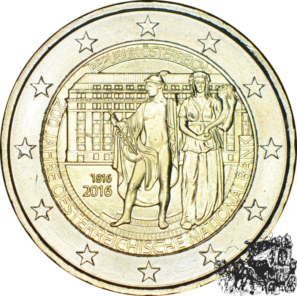 2 Euro 2016 - 200 J. Österr. Nationalbank