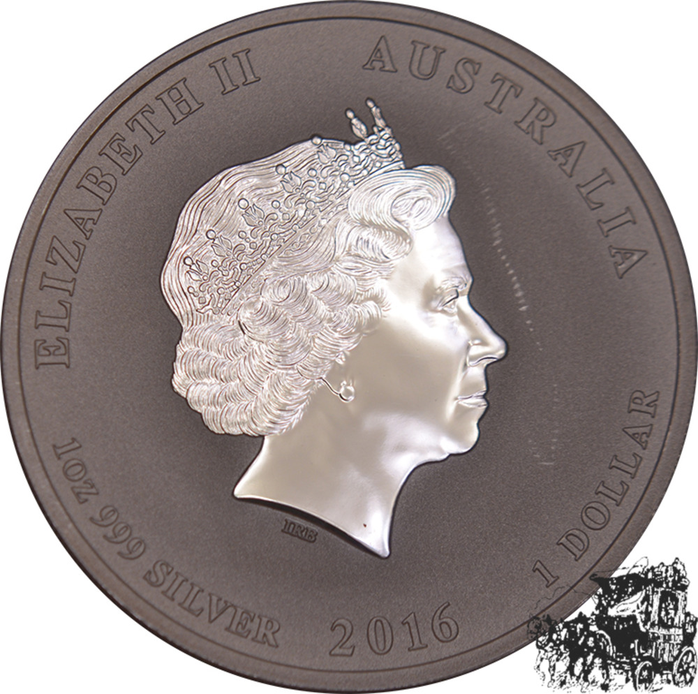 1 Dollar 2016 - Affe, Privy Mark W16 - Australien