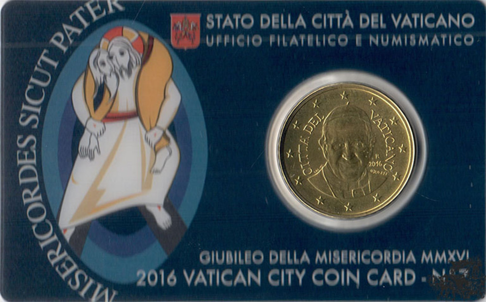 50 Cent 2016 - Vatikan, Coincard Nr 7