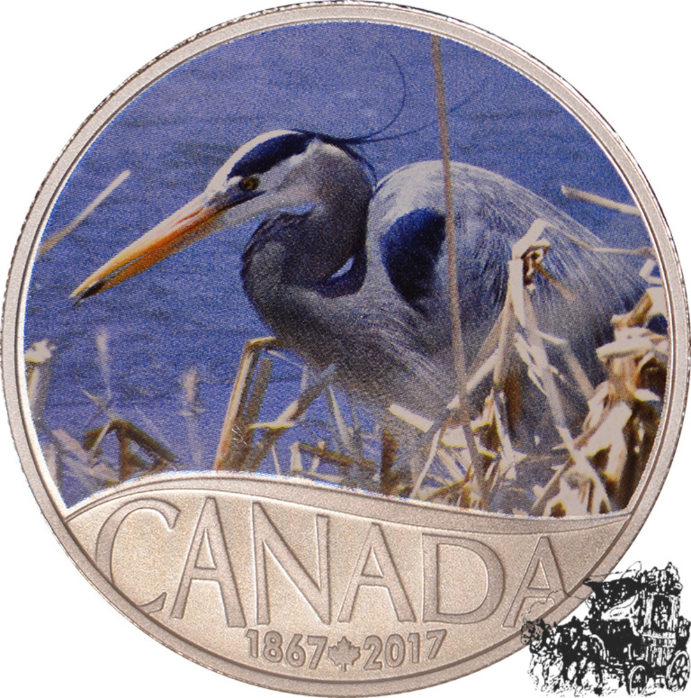 10 Dollar 2017 - New Brunswick, Kanadareiher 10 Dollar 2017 - New Brunswick, Kanadareiher