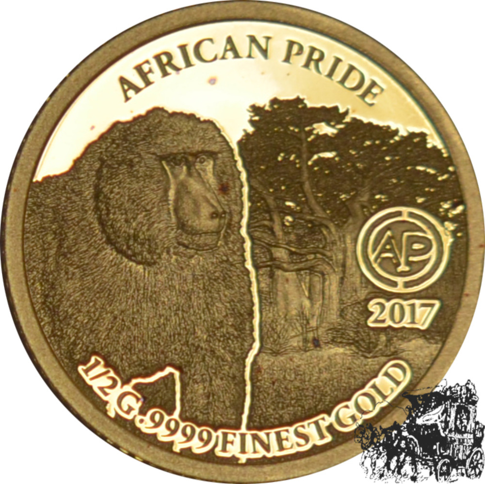 100 Francs 2017 - African Pride, Affe, PP.