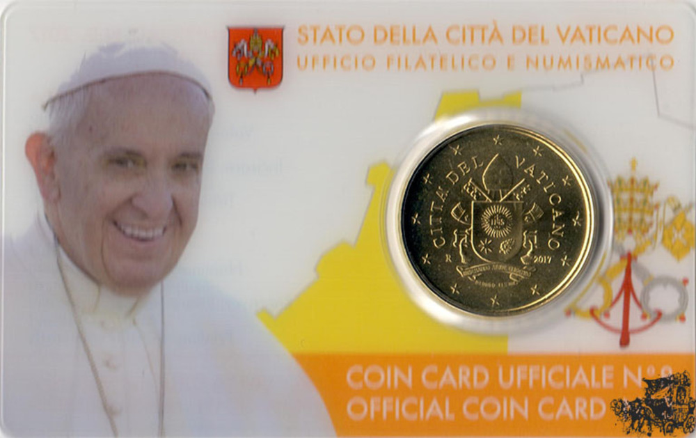 50 Cent 2017 - Vatikan, Coincard Nr 8