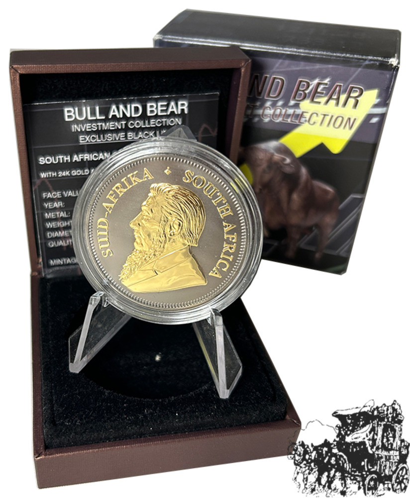 1 Krugerrand 2017 - teilweise vergoldet und mit Ruthenium veredelt