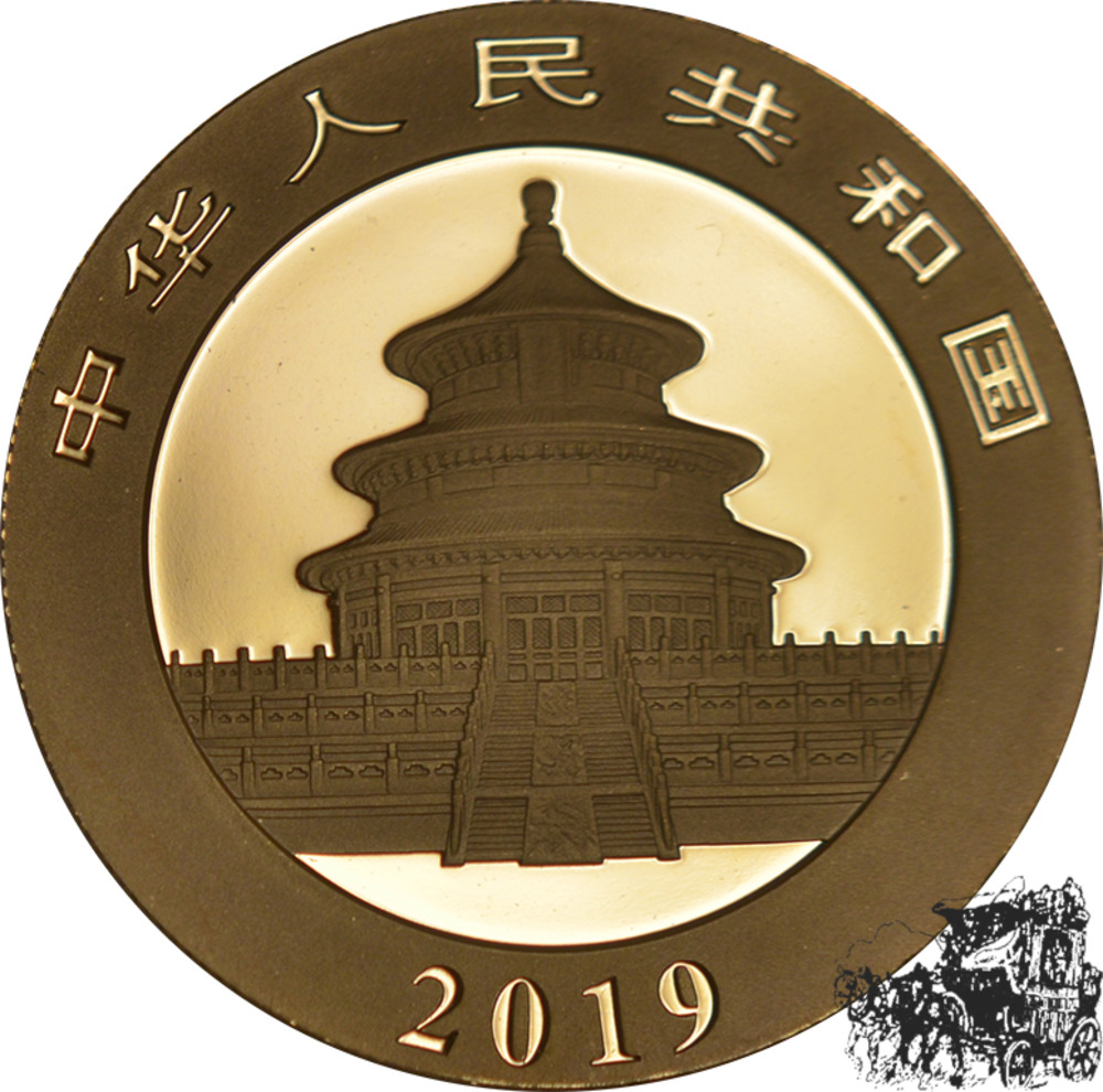 500 Yuan 2019 - Panda in Doppel Platin Editon im Etui mit Zertifikat