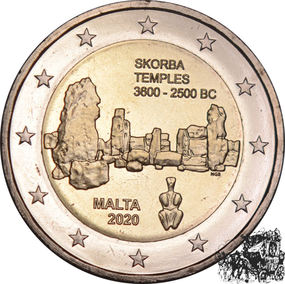 2 Euro 2020 - Tempel von Skorba