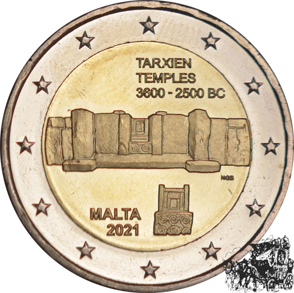 2 Euro 2021 - Tempel von Tarxien