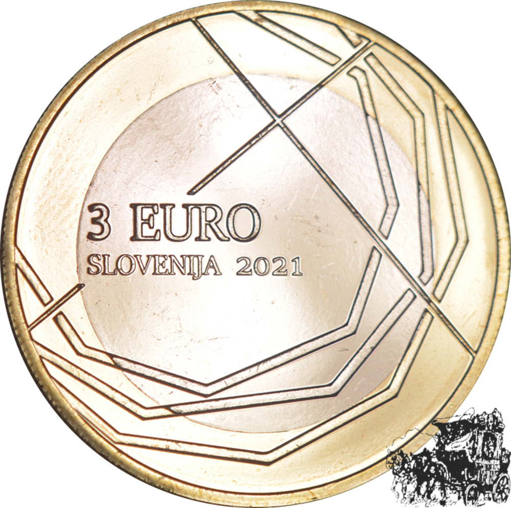 3 Euro 2021 - 300 Jahre Skofja Loka  