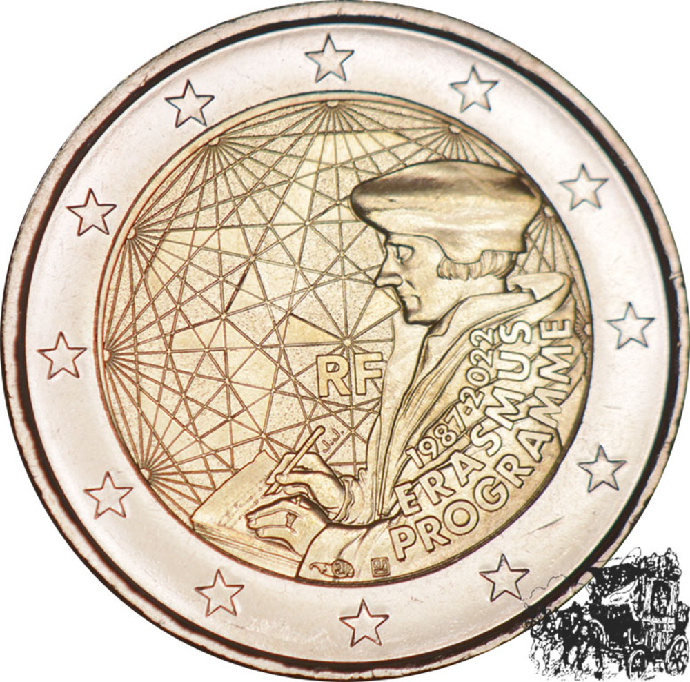 2 Euro 2022 - Frankreich / Erasmus