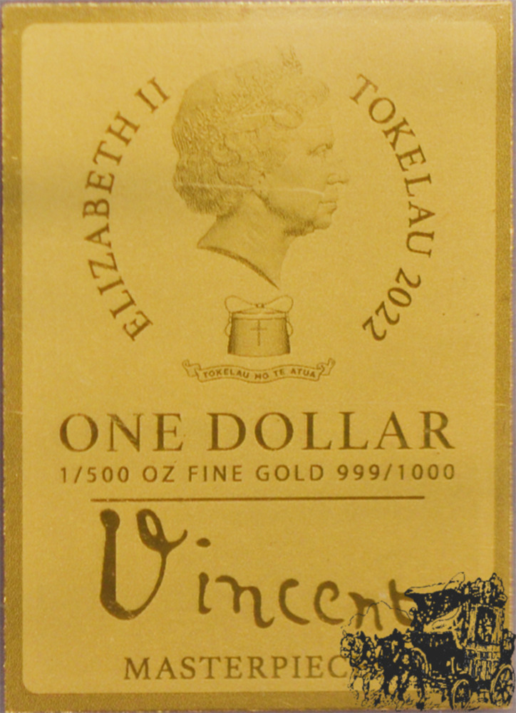 1 Dollar 2022 - Tokelau Inseln, 1/500 Oz. Sternennacht 