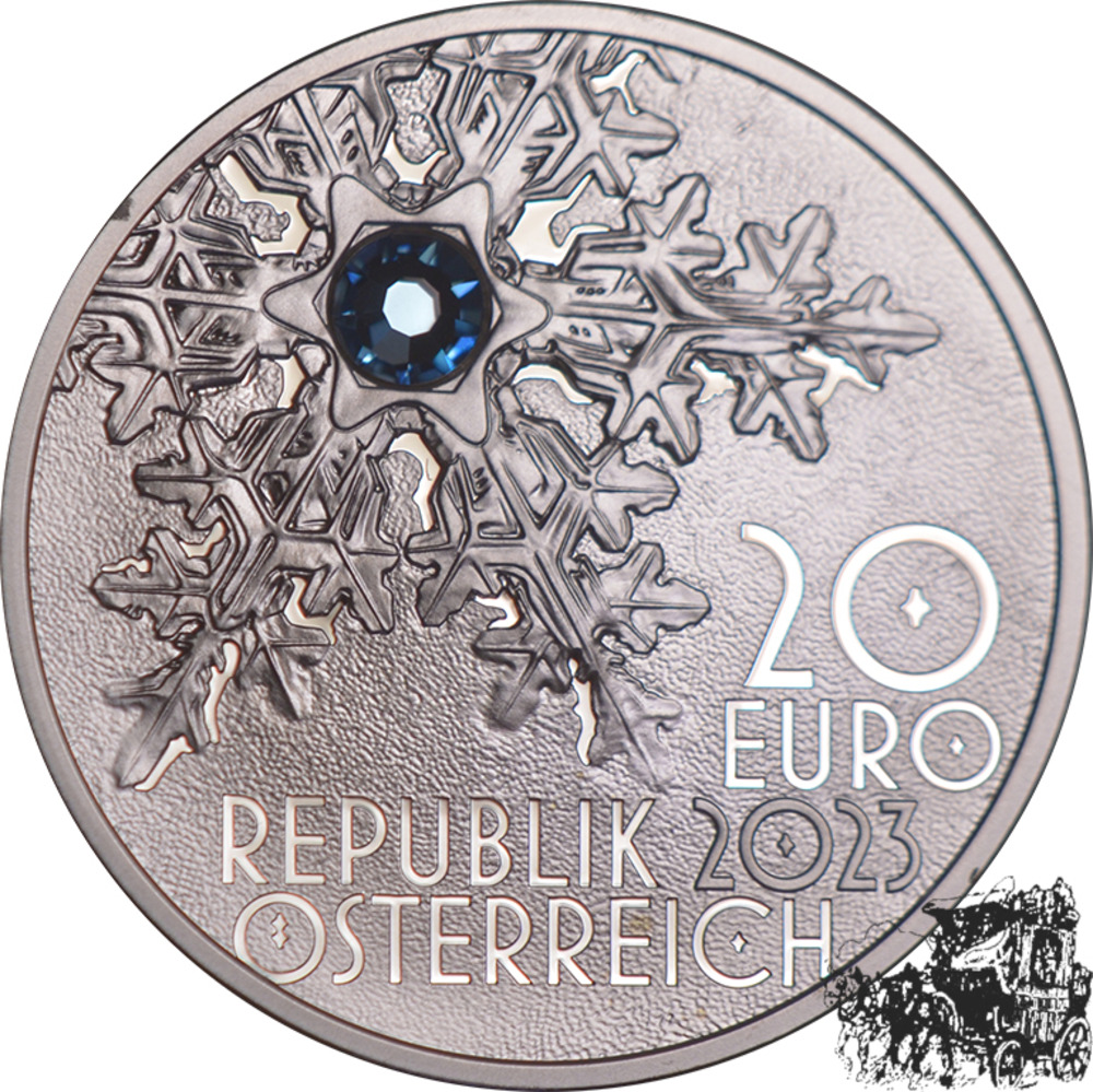 20 Euro 2023 - Schneeflocke - OVP