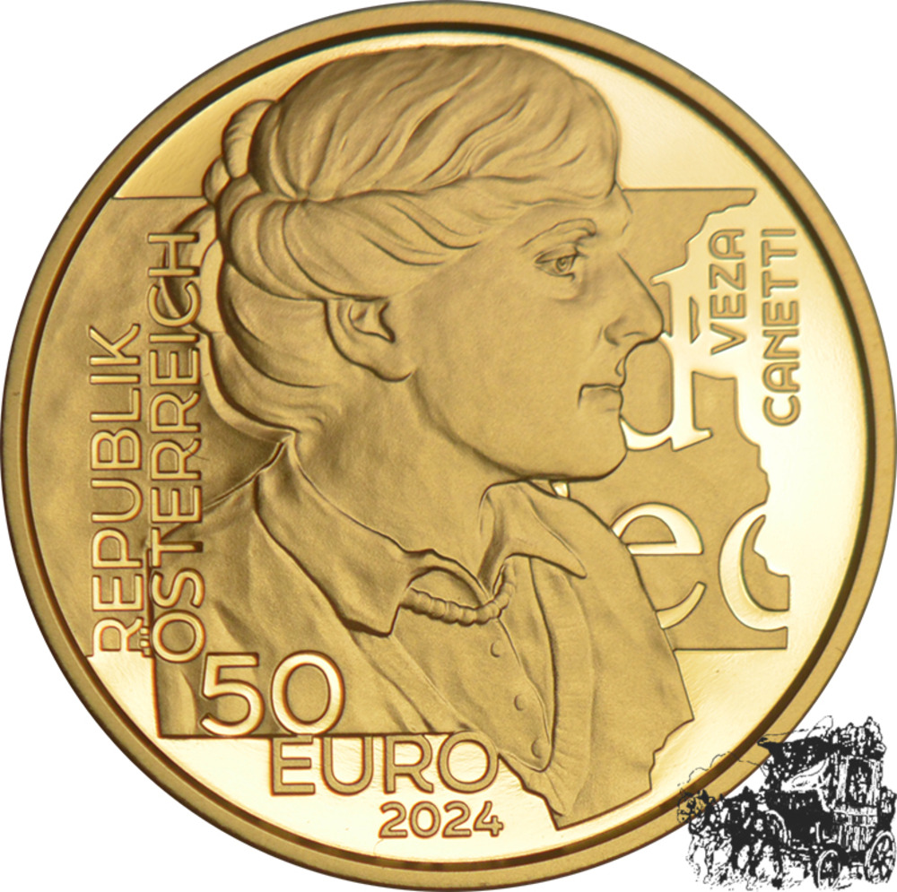 50 Euro 2024 Österrreich - Veza Canetti - OVP