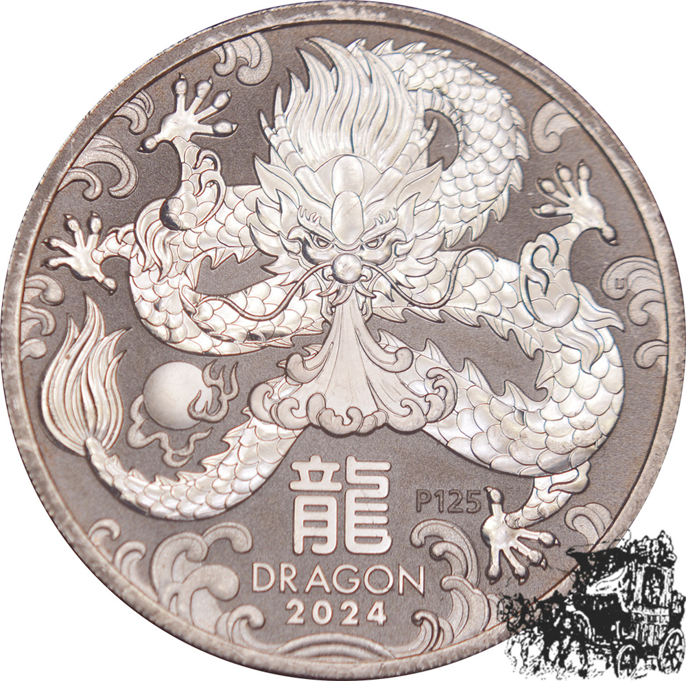 1 Dollar 2024 - Drache, Australien 1 Dollar 2024 - Drache, Australien
