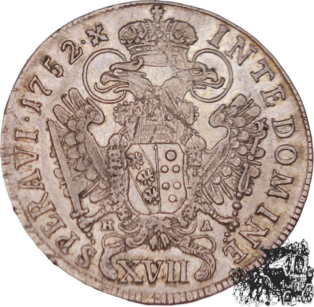 17 Kreuzer 1752 Hall/Österreich 17 Kreuzer 1752 Hall/Österreich