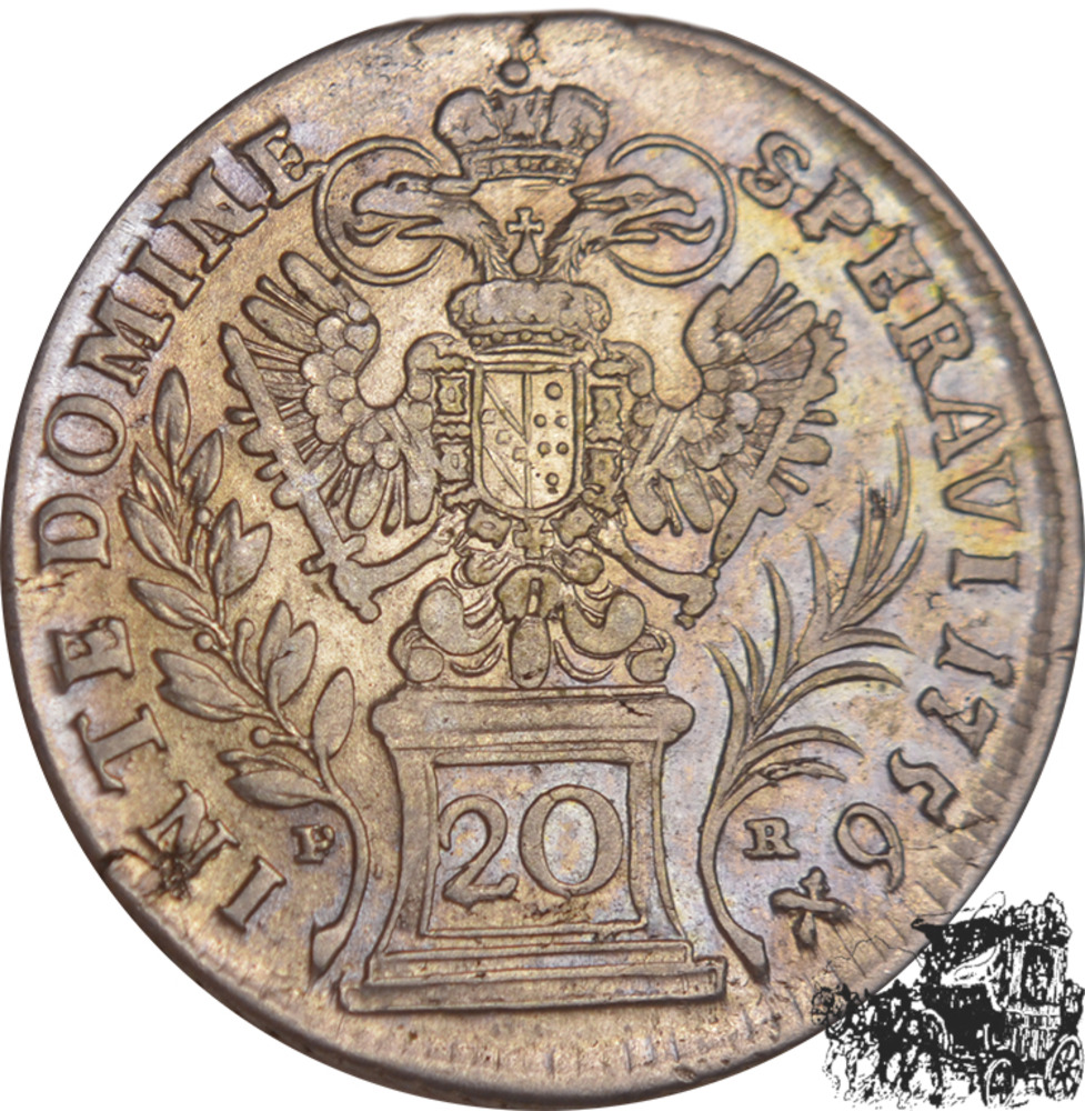 20 Kreuzer 1756 PR - Prag/Österreich
