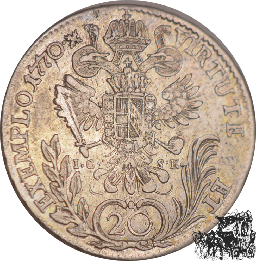 20 Kreuzer 1770 A, IC-SK, Wien/Österreich