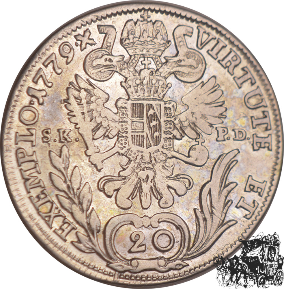 20 Kreuzer 1779 B,SK-PD, Kremnitz/Österreich