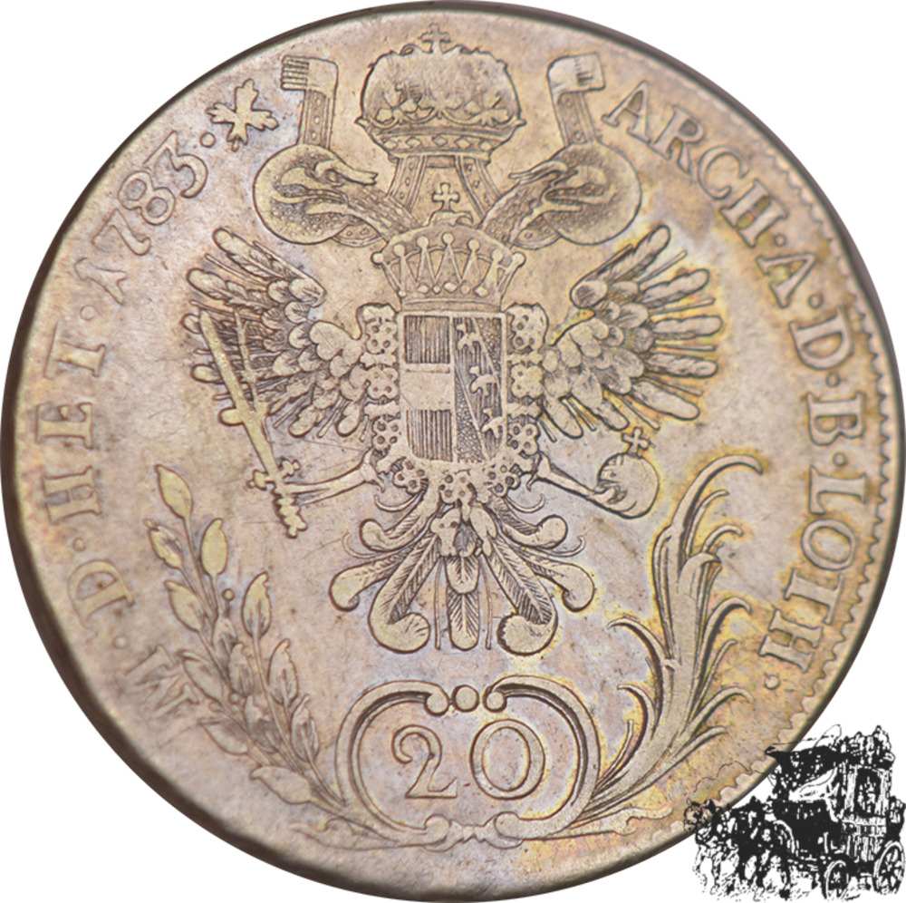 20 Kreuzer 1783 C, Prag/Österreich