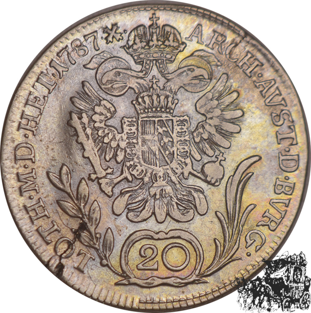 20 Kreuzer 1787 B, Kremnitz/Österreich