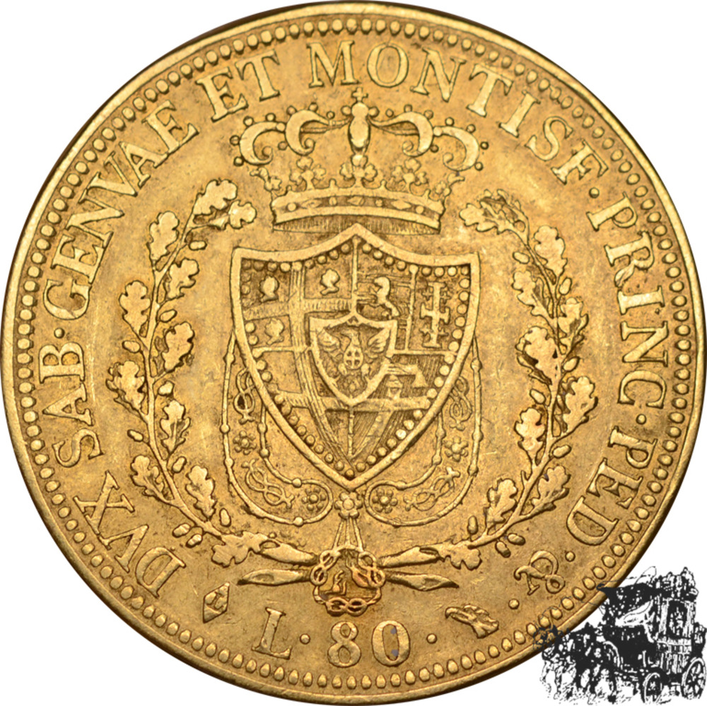 80 Lire 1826 - Turin 80 Lire 1826 - Turin