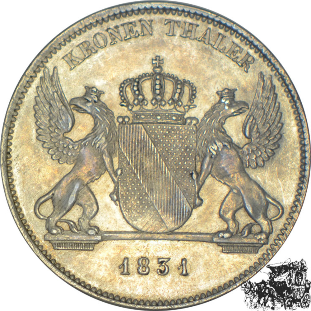 1 Kronentaler 1831 - Baden 1 Kronentaler 1831 - Baden