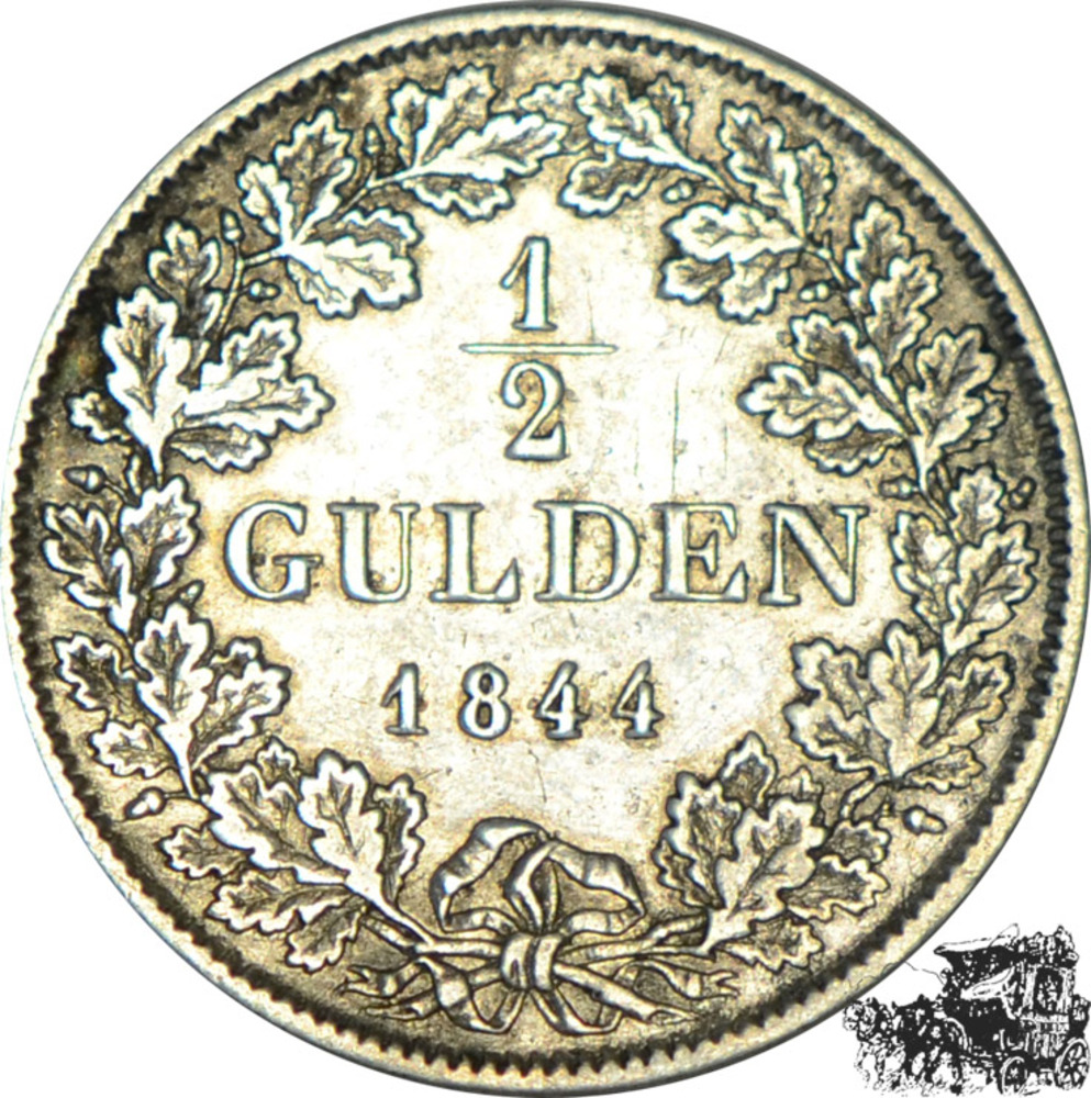 1/2 Gulden 1844 - Baden