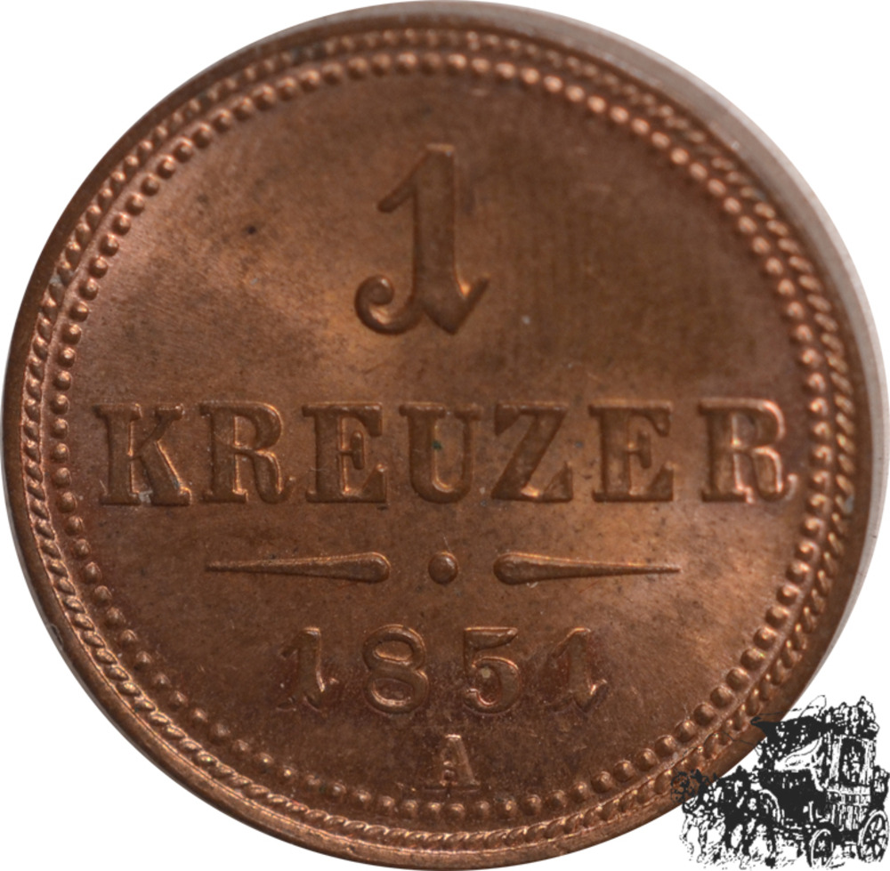 1 Kreuzer 1851 A 1 Kreuzer 1851 A