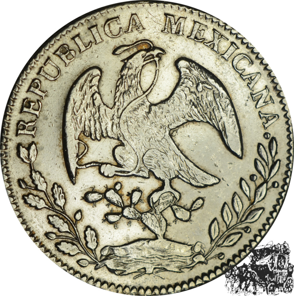 8 Reales 1855 Go/PF - Mexiko 8 Reales 1855 Go/PF - Mexiko