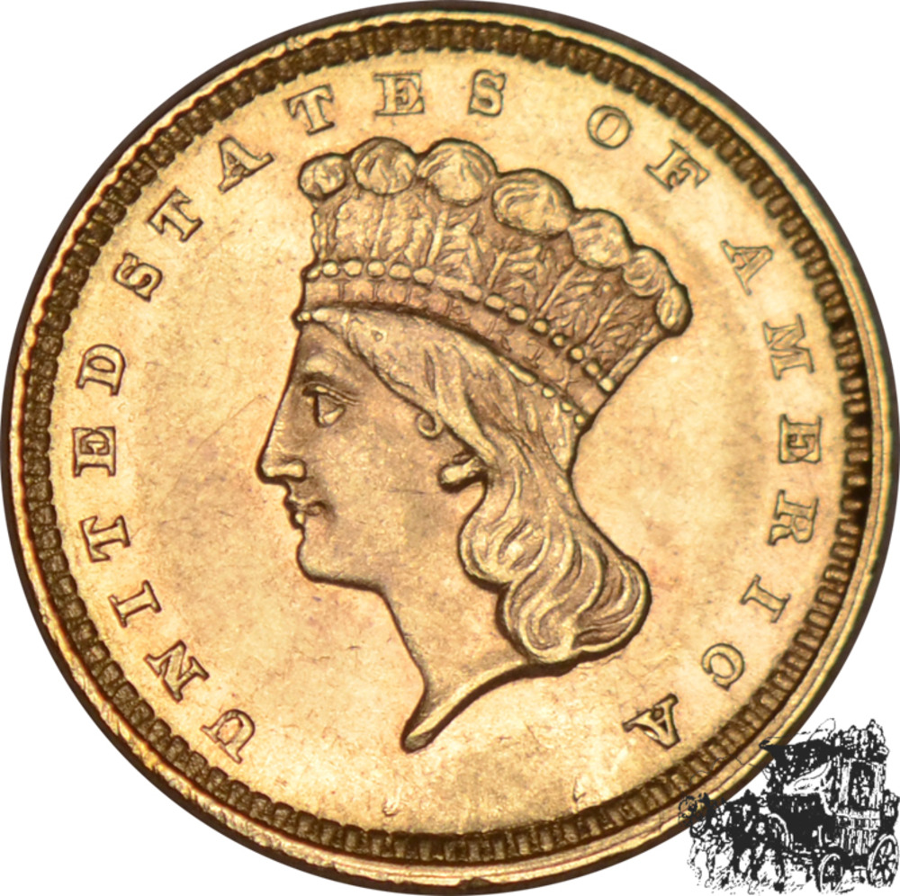 1 Dollar 1857 - USA 1 Dollar 1857 - USA