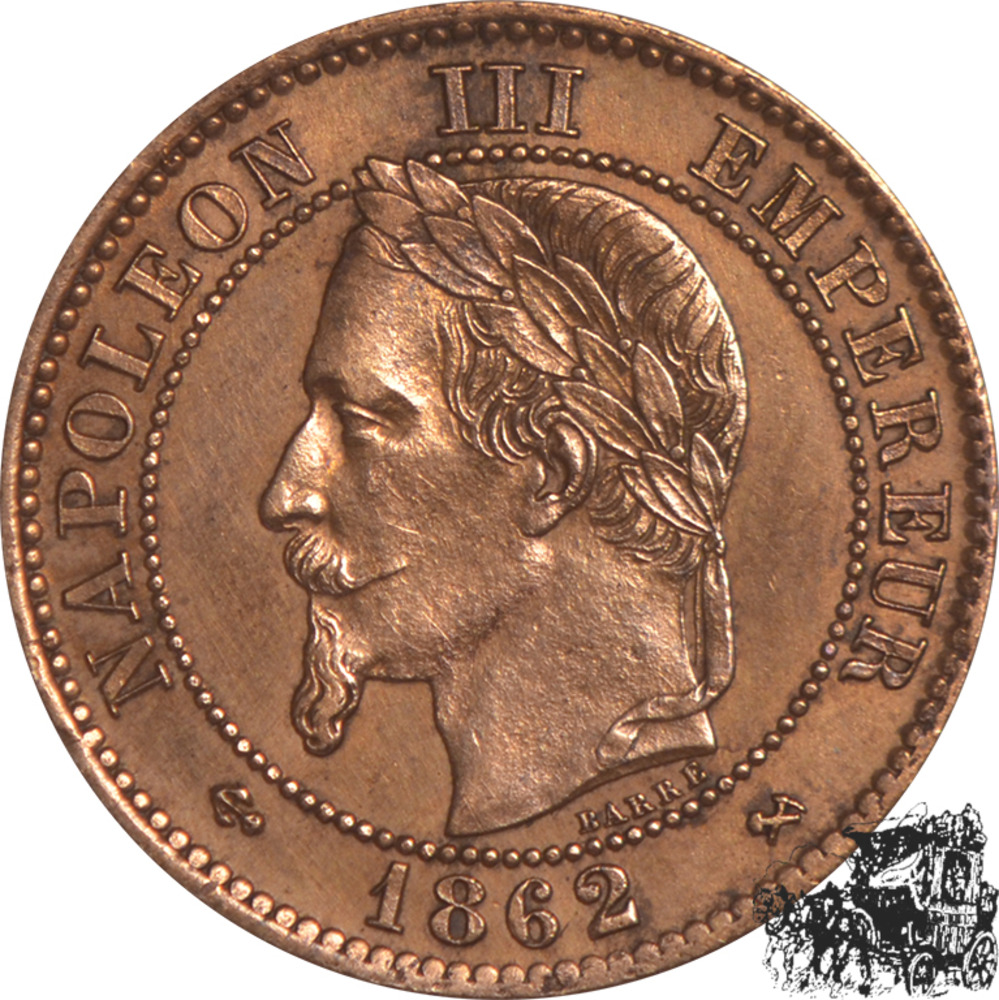 2 Centimes 1862 K - Frankreich