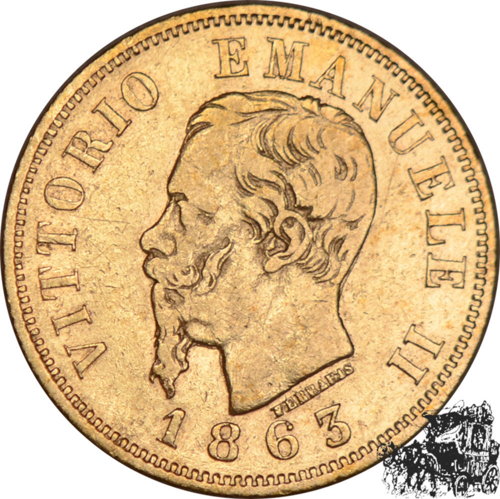 10 Lire 1863 T BN 10 Lire 1863 T BN