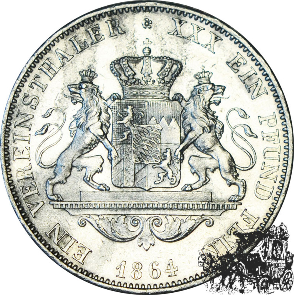 1 Vereinstaler 1864 - Bayern 1 Vereinstaler 1864 - Bayern