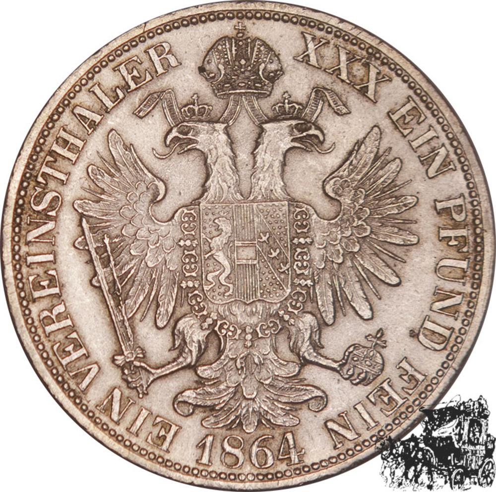 1 Vereinstaler 1864 E - Österreich