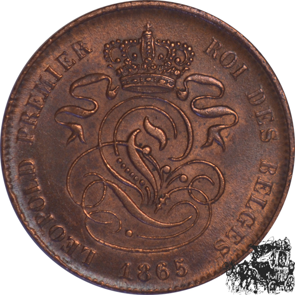 2 Centimes 1865 - Belgien