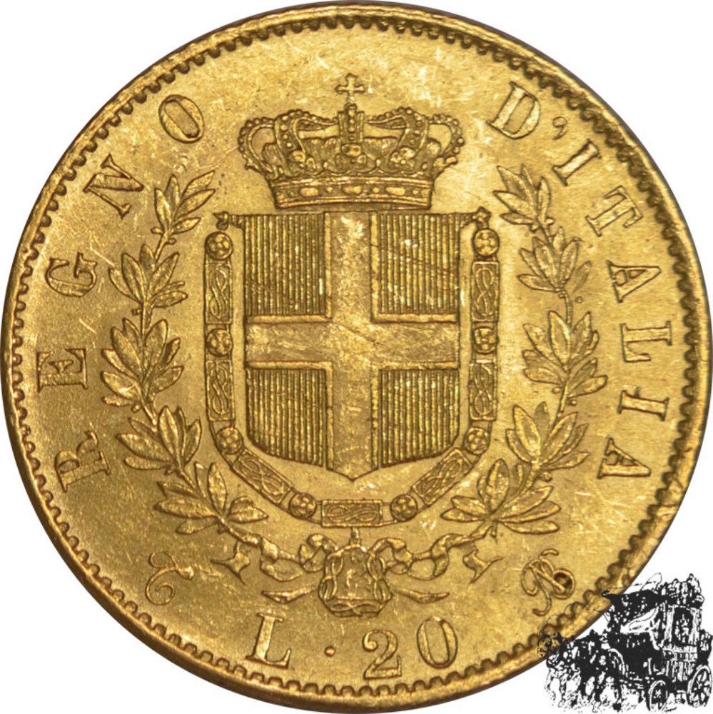 20 Lire 1865 T BN 20 Lire 1865 T BN