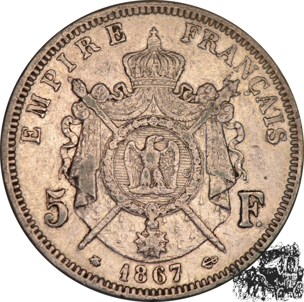 5 Francs 1867 A