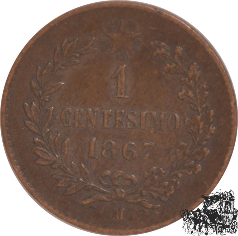 1 Centesimo 1867 M - italien