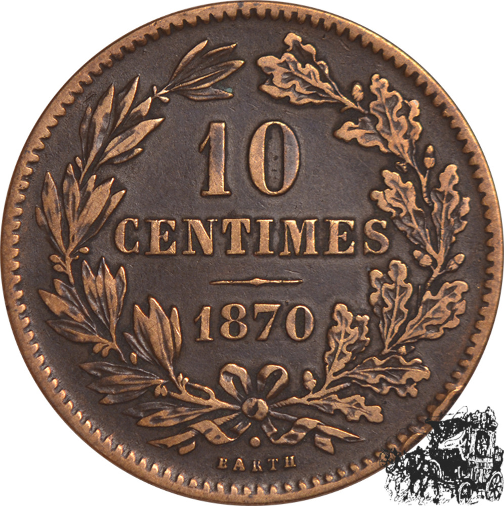 10 Centimes 1870 - Luxemburg