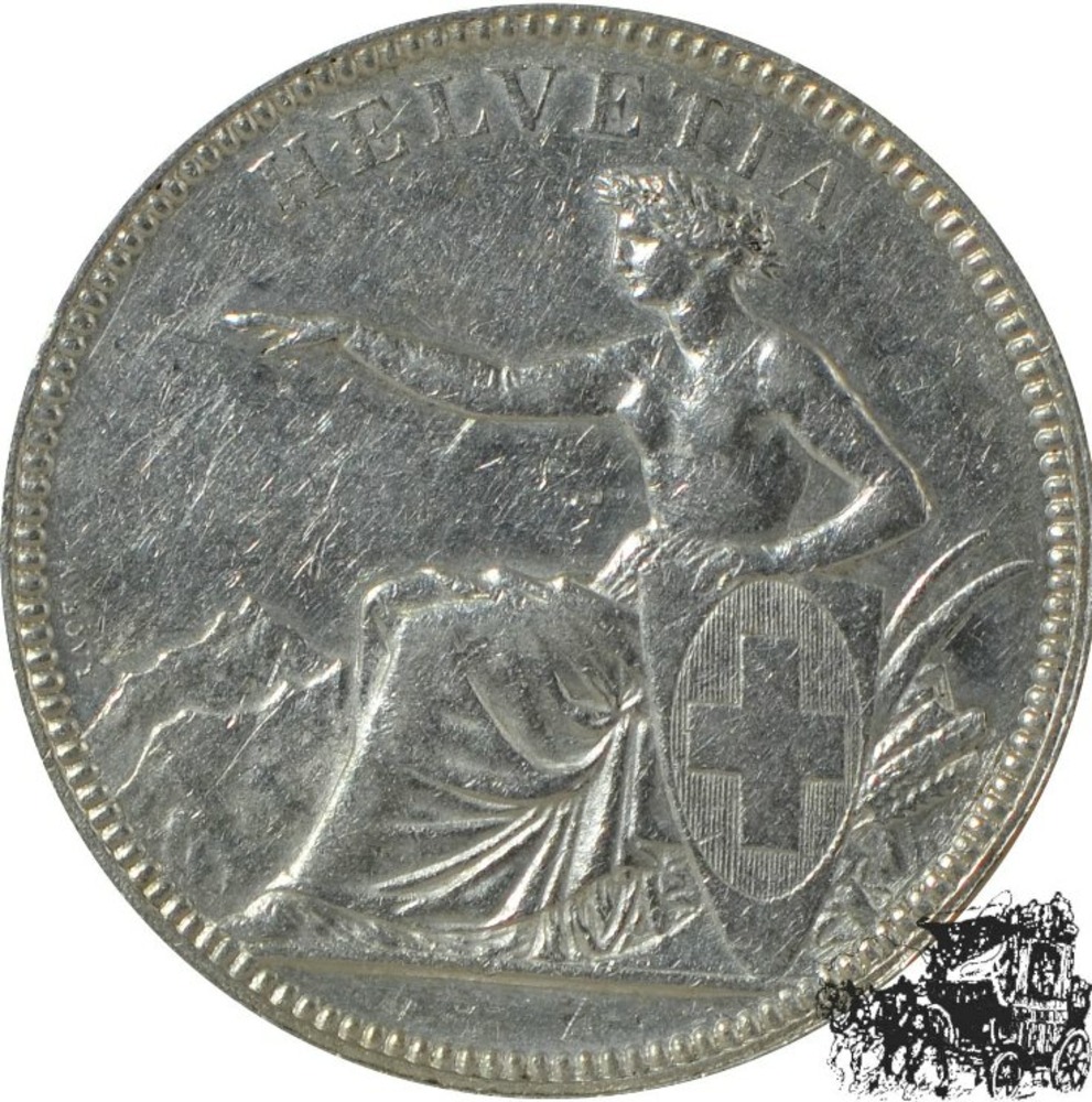 5 Franken 1874 B. 5 Franken 1874 B.