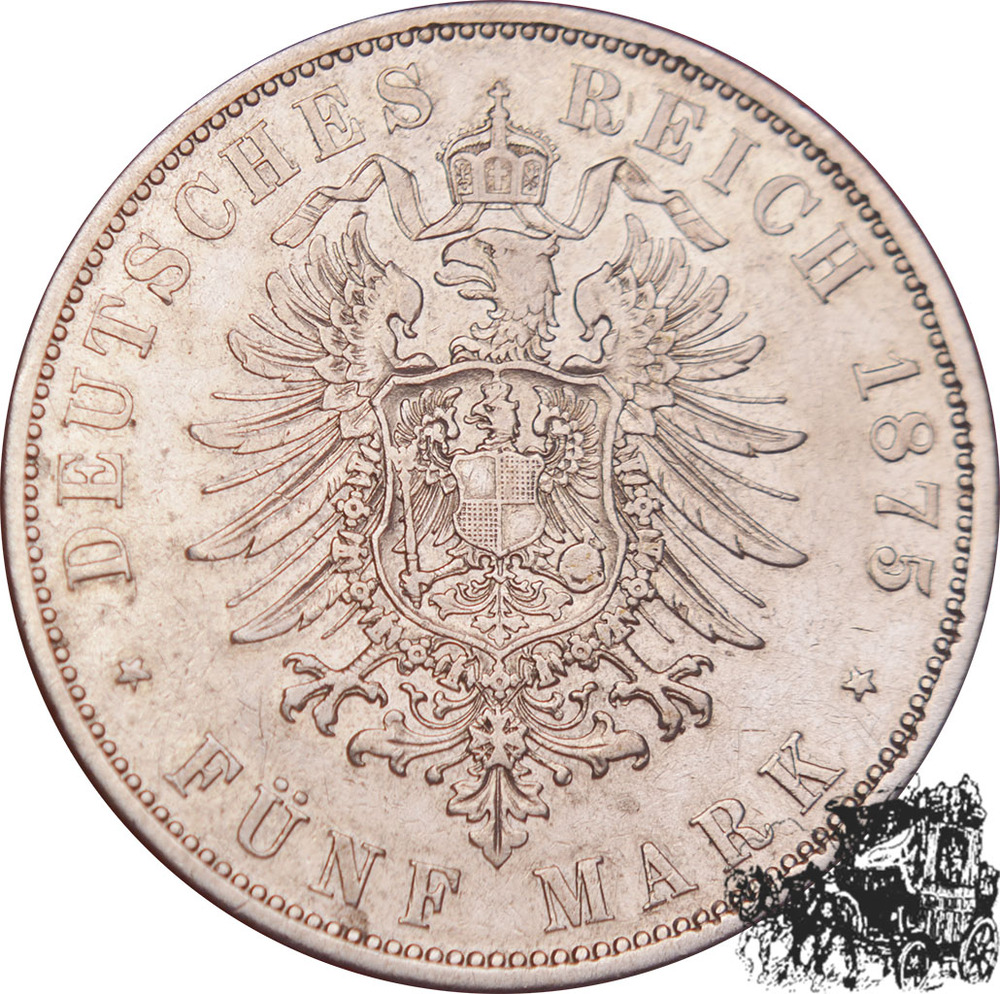 5 Mark 1875 A - Preussen 5 Mark 1875 A - Preussen
