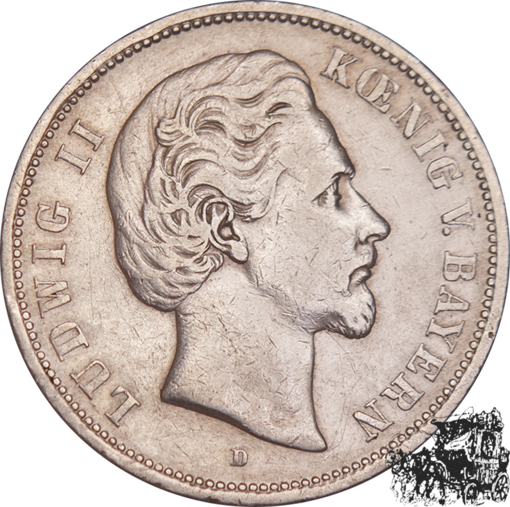 5 Mark 1875 D - Bayern/Deutschland 5 Mark 1875 D - Bayern/Deutschland