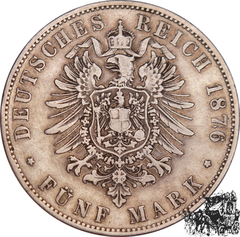 5 Mark 1876 D - Bayern