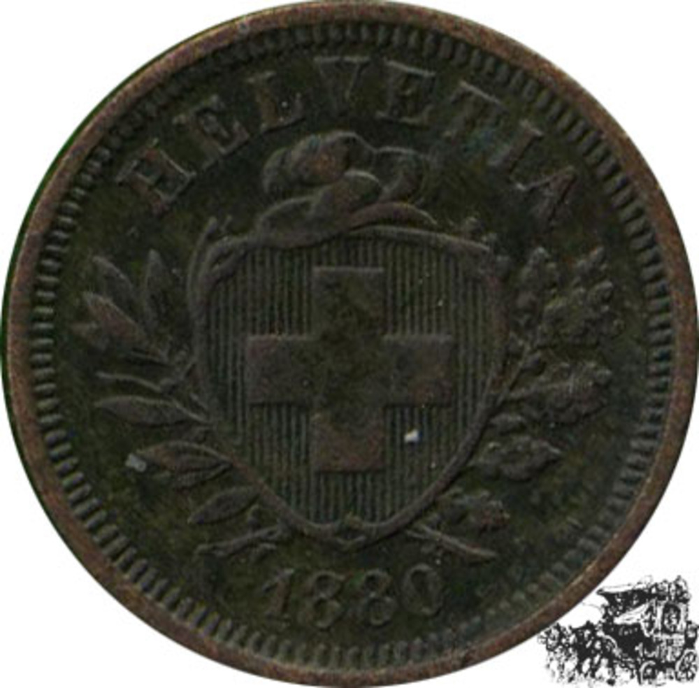 1 Rappen 1880 B