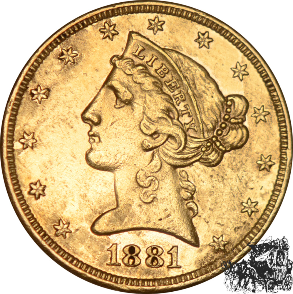 5 Dollar 1881 S 5 Dollar 1881 S