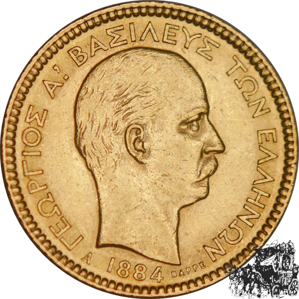 20 Drachmen 1884 - Griechenland 20 Drachmen 1884 - Griechenland