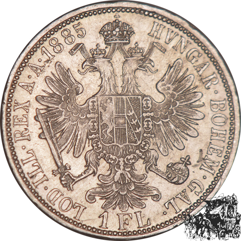 1 Gulden 1885 - Österreich 1 Gulden 1885 - Österreich