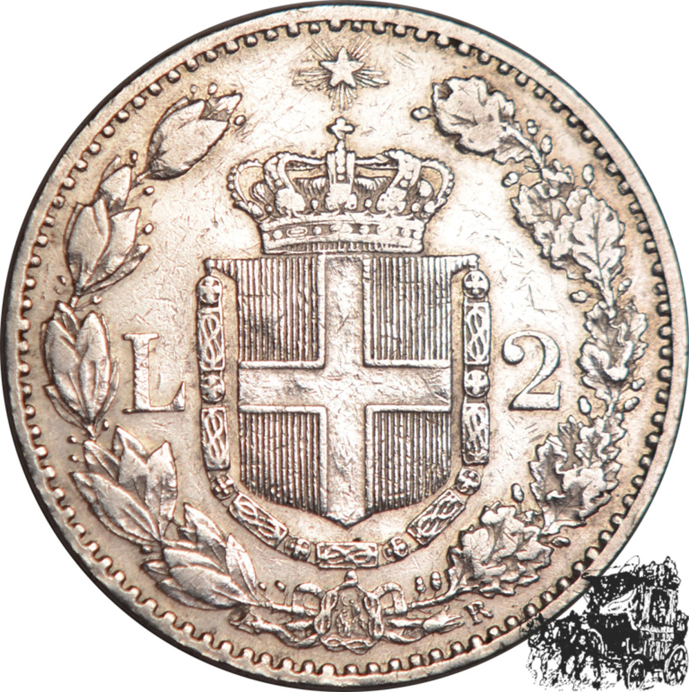 2 Lire 1885 R 2 Lire 1885 R