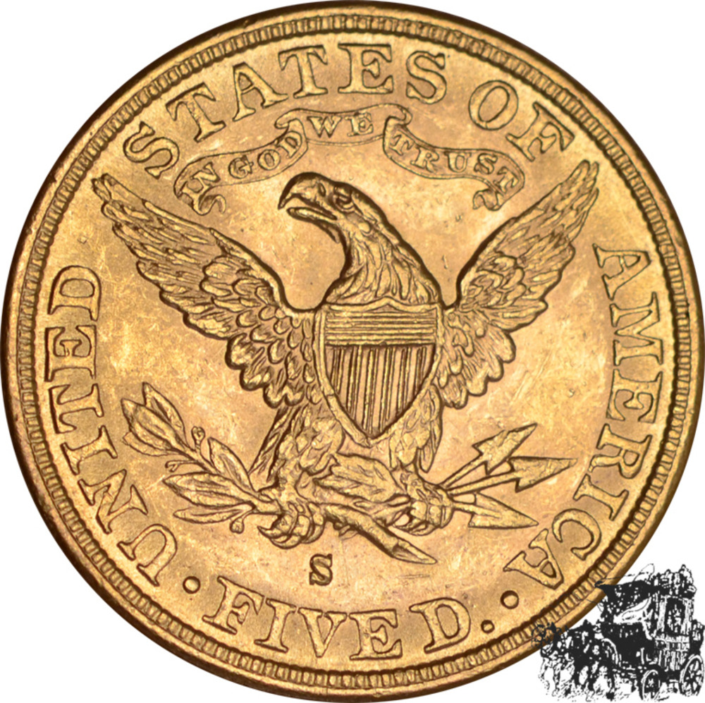 5 Dollar 1893 S 5 Dollar 1893 S