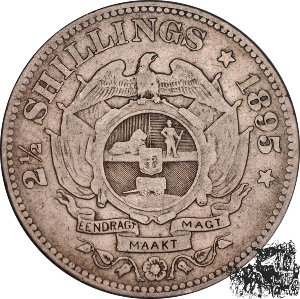 2 1/2 Shilling 1895 - Süd Afrika 2 1/2 Shilling 1895 - Süd Afrika