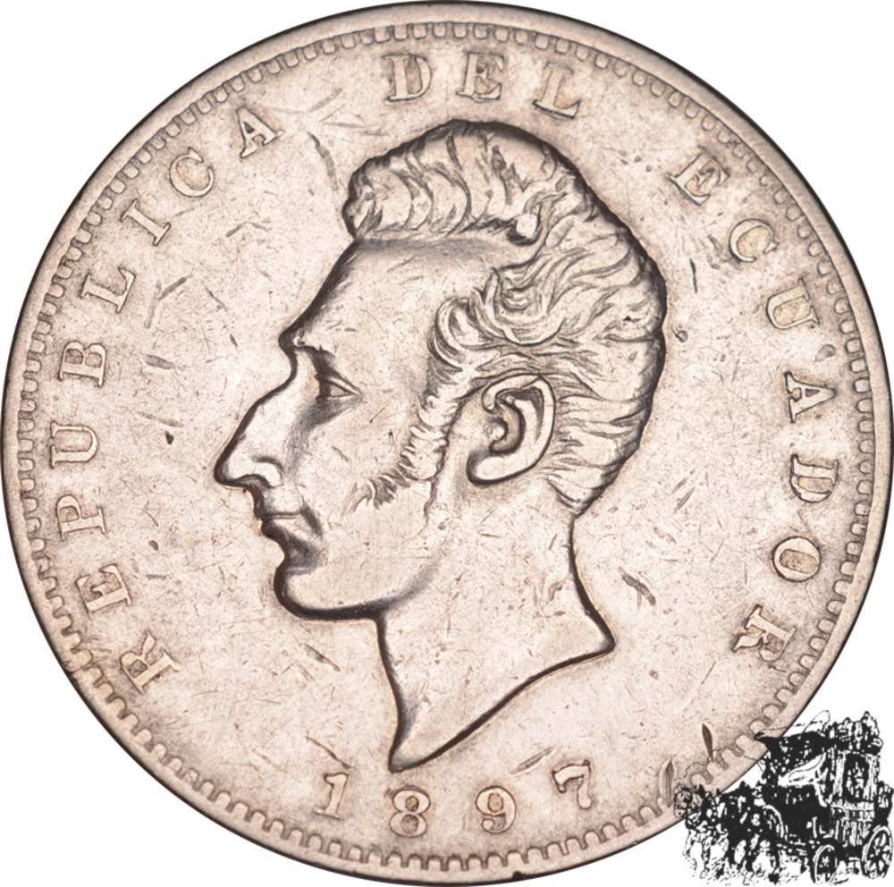 1 Sucre 1897 J.F. - Ecuador 1 Sucre 1897 J.F. - Ecuador